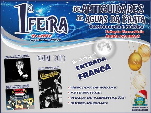 1ª FEIRA DE ANTIGUIDADES ACONTECE NESTE FIM DE SEMANA